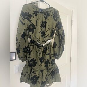 Floral medium tall cut out dress